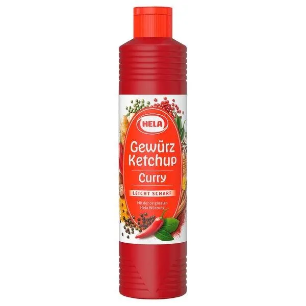Hela Gewürz Ketchup Curry Leicht Scharf 800ml