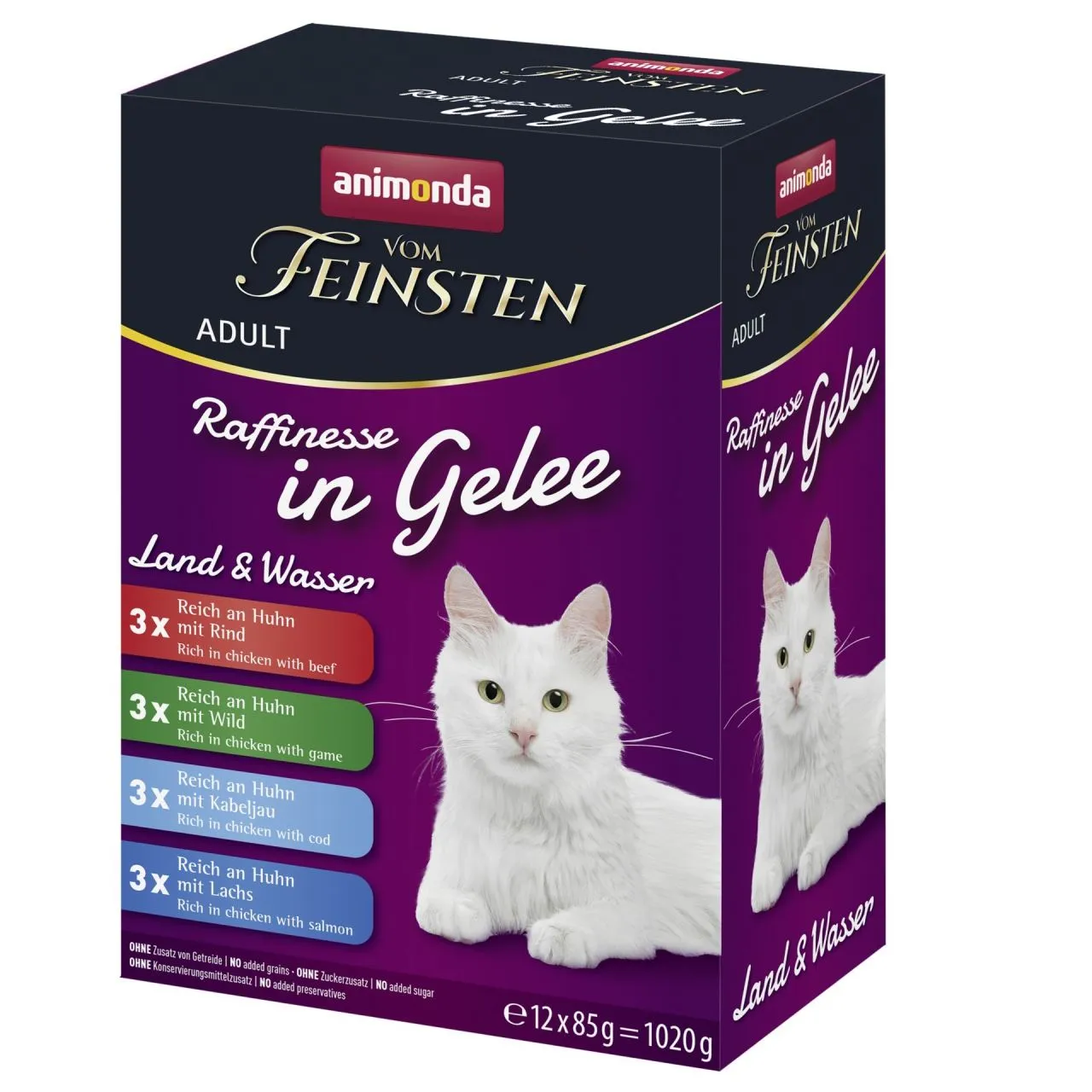 Animonda Vom Feinsten Cat Adult Raffinesse in Jelly Land & Sea Mixpack 12x85g