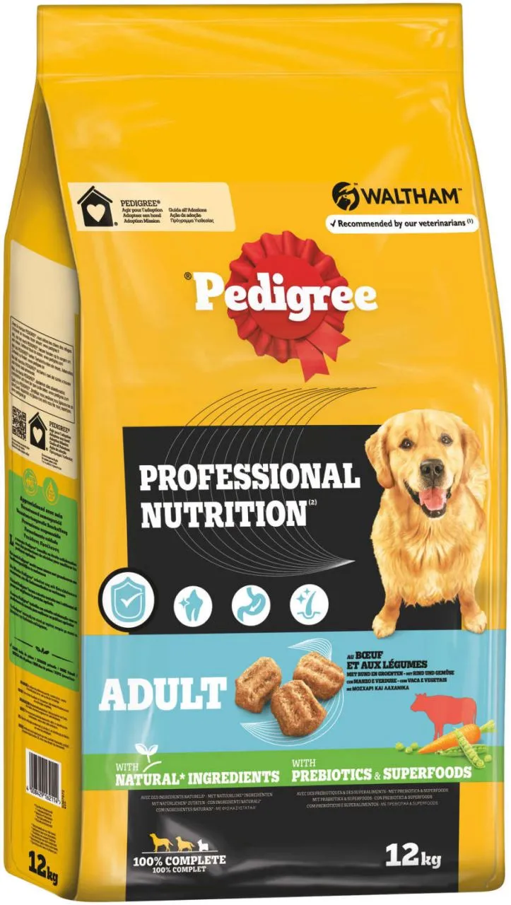 Pedigree Professional Nutrition Adult Beef & Vegetables 12kg