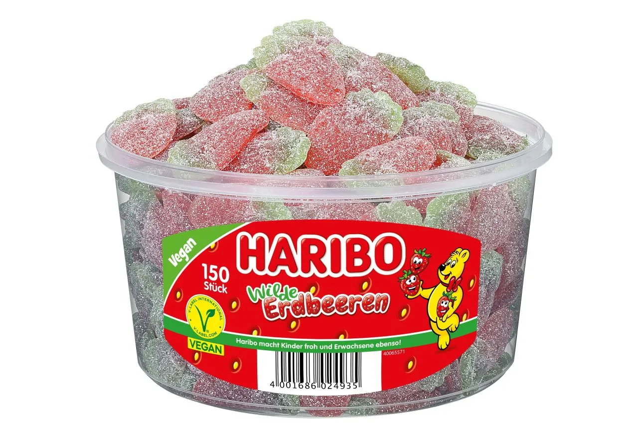 Haribo Wilde Erdbeeren Sauer 150 pcs. 1,2kg
