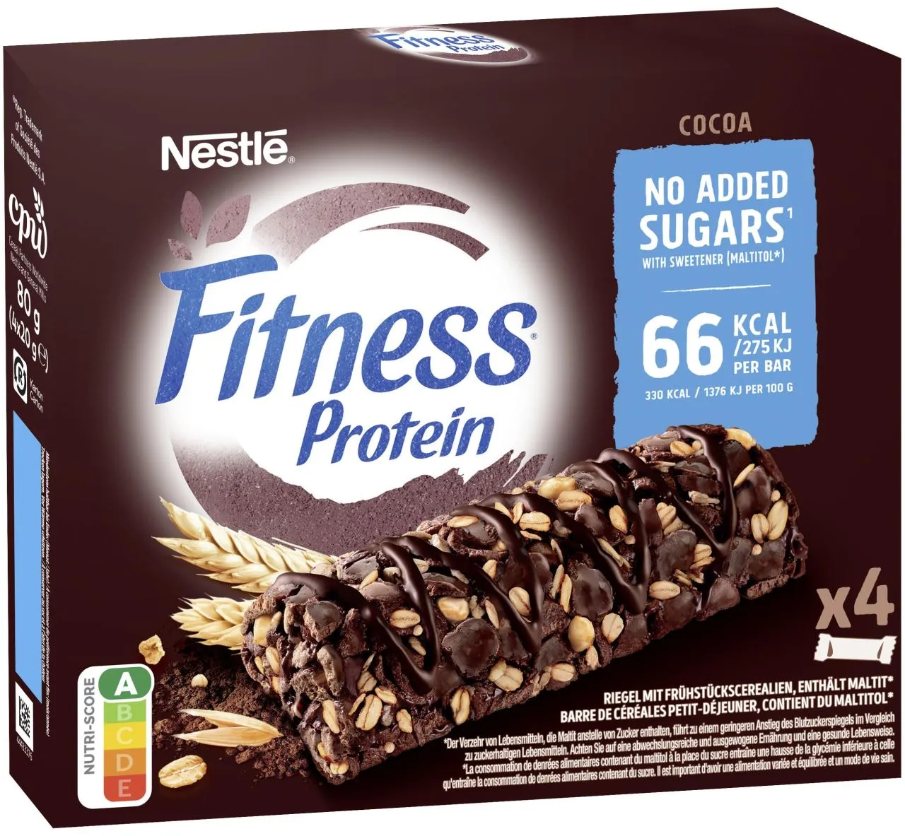 Nestlé Fitness Protein Cocoa Bars 4x20g