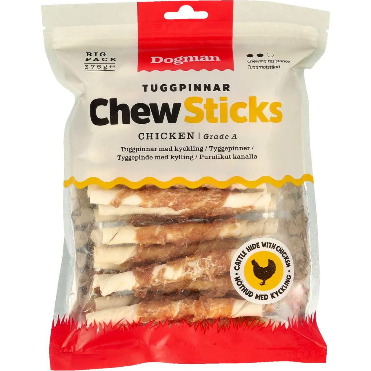 Dogman Chew Sticks Chicken 375g