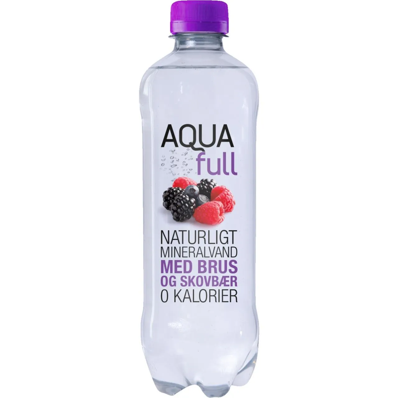 Aqua Full Carbonated Water Skovbær 18x500ml Bottle PET - 0 kalorier