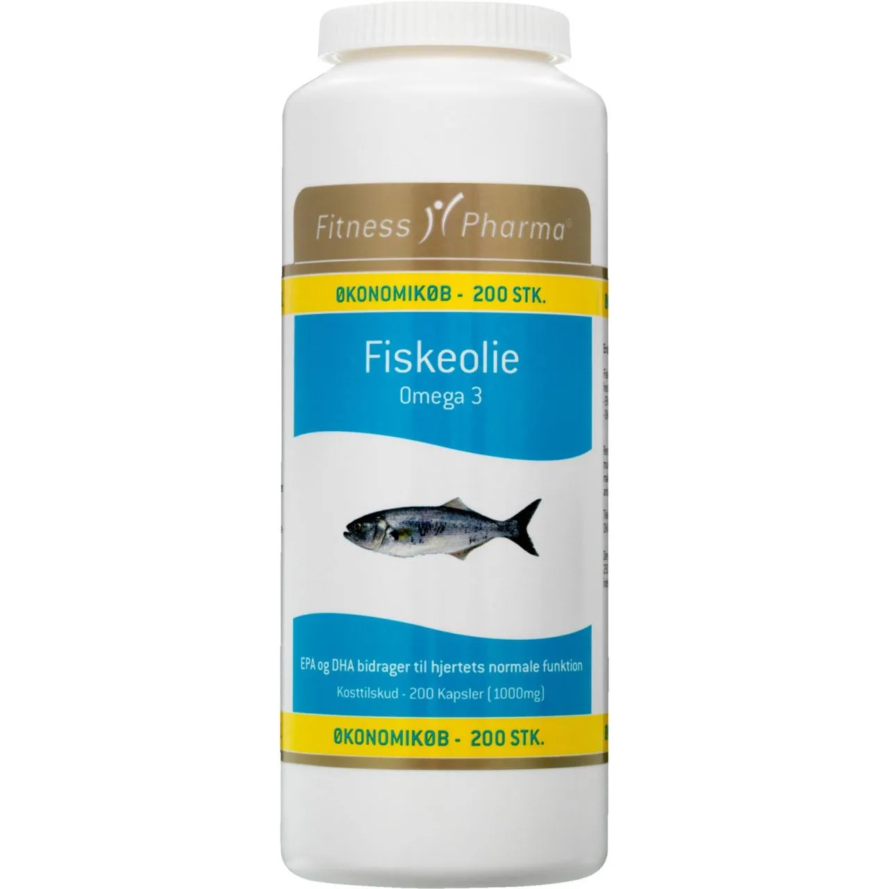 Fitness Pharma Fiskeolie / Omega-3 acids 1000mg 200 pcs.