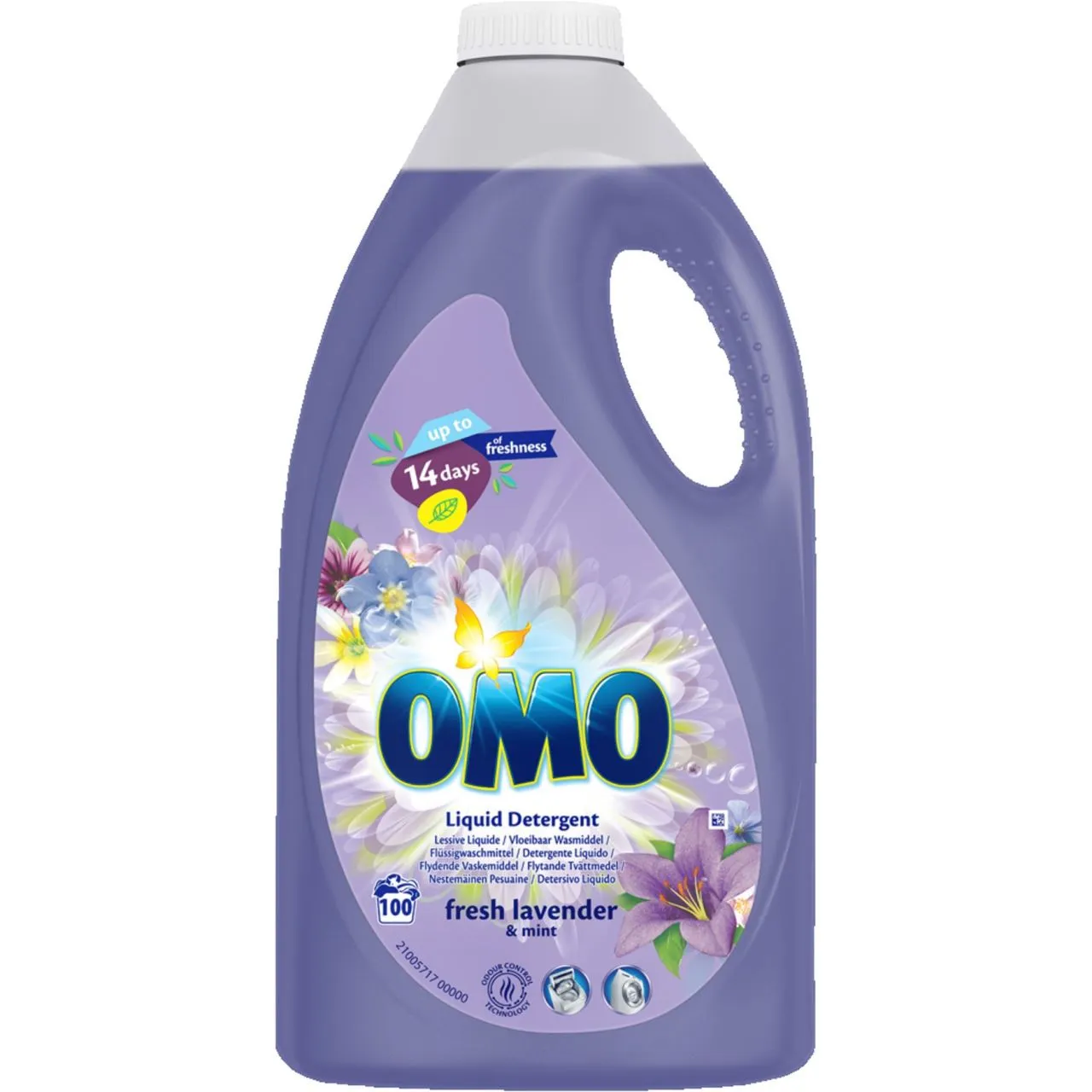 OMO Liquid Detergent fresh lavender & mint 5l