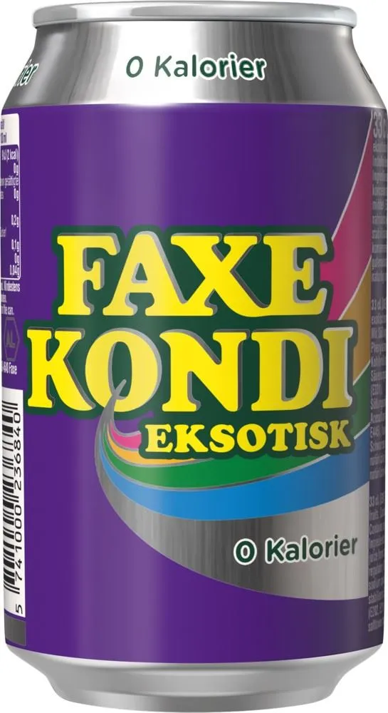 Faxe Kondi Eksotisk 0 Kalorier 18x330ml Can