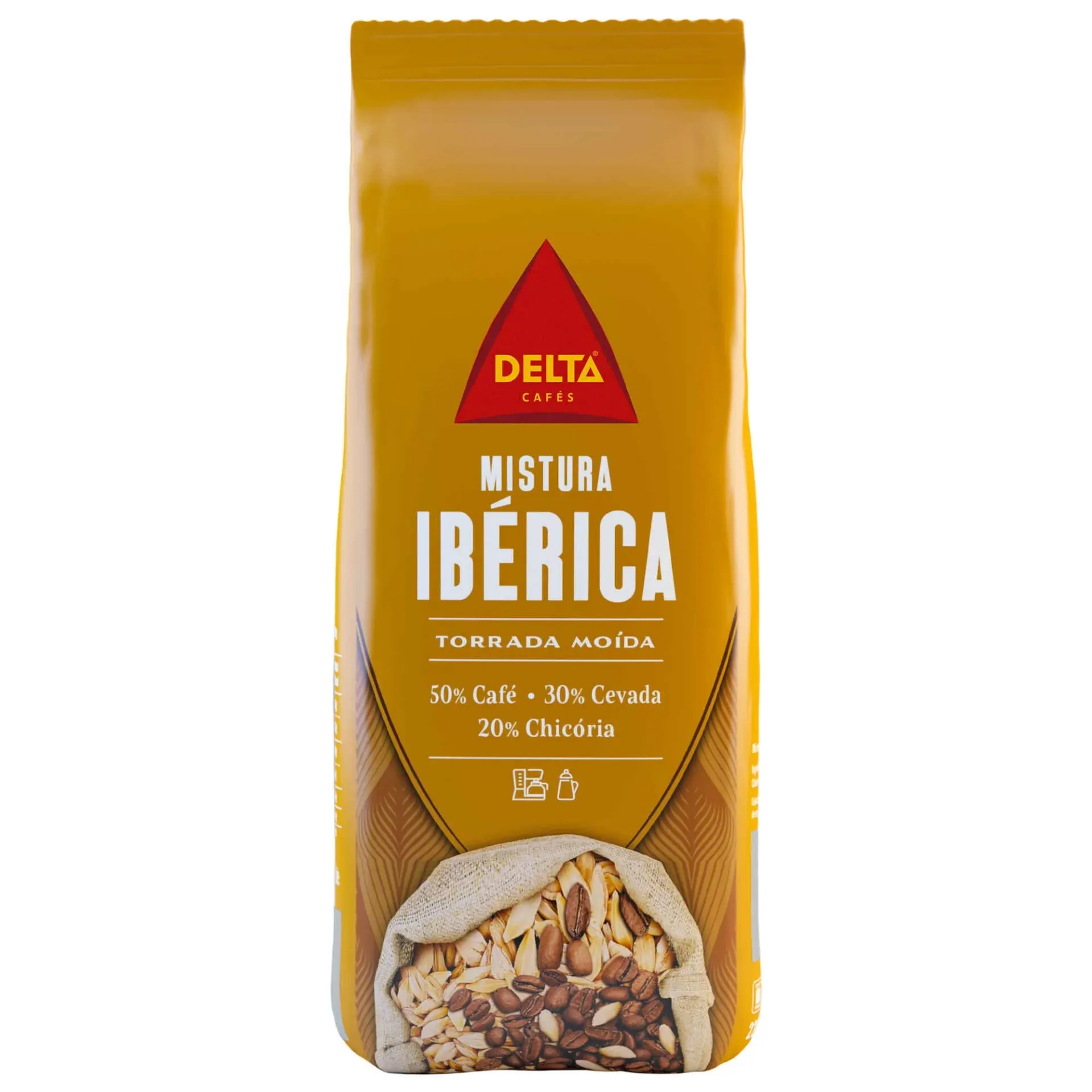 Delta Iberian Blend Ground Coffee with Barley and Chicory 220g