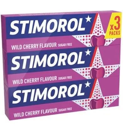 Stimorol Wild Cherry 3-pack 42g - sugar free