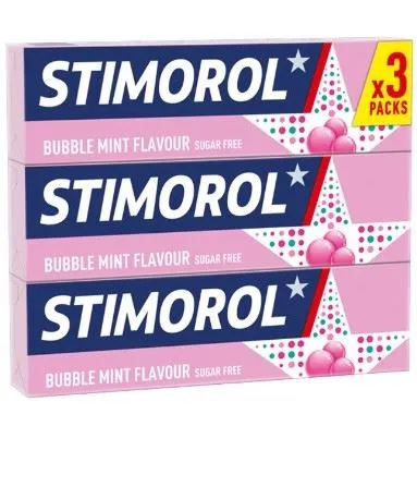 Stimorol Bubble Mint 3-pack 42g - sugar free