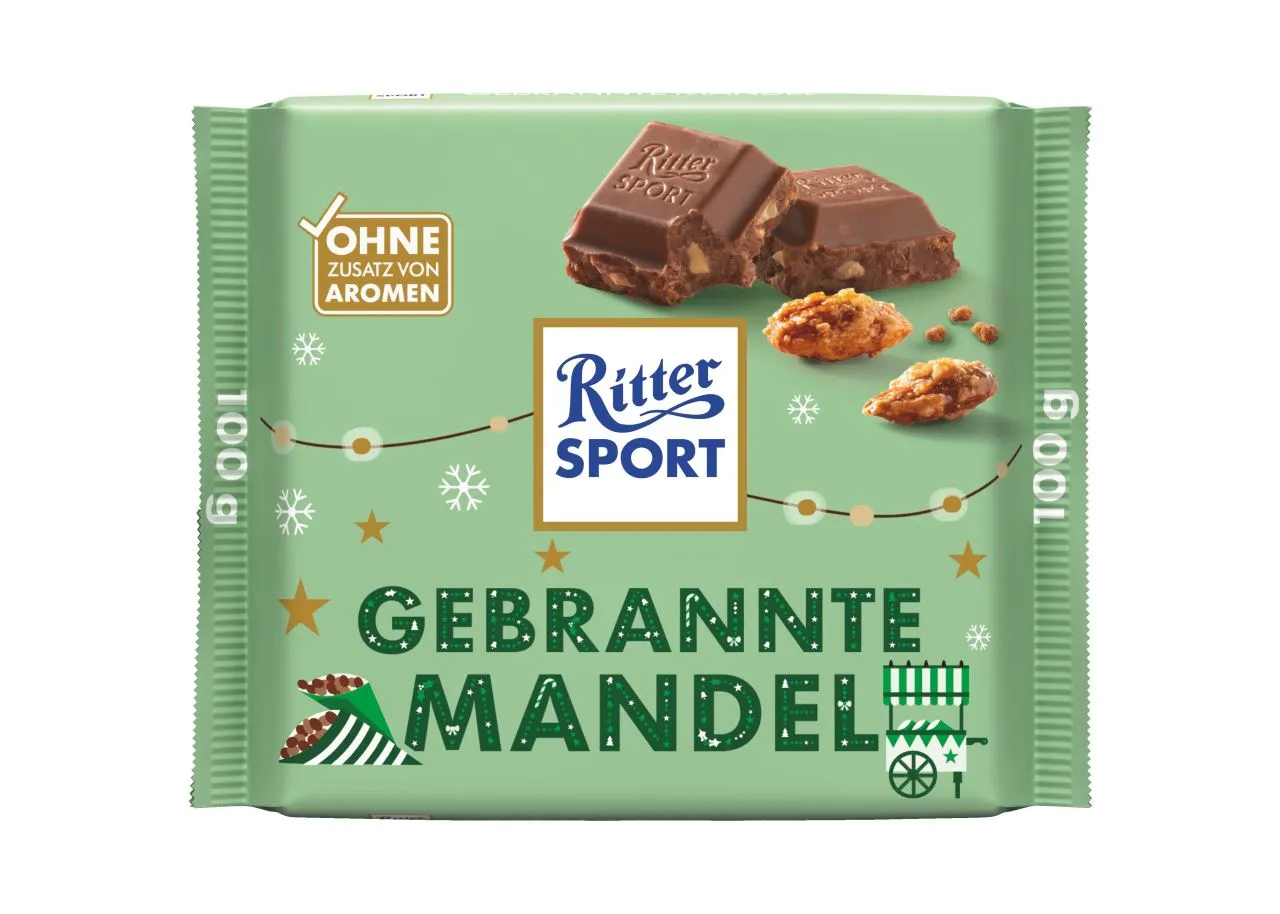 Ritter Sport Gebrannte Mandel 100g - Winter Edition