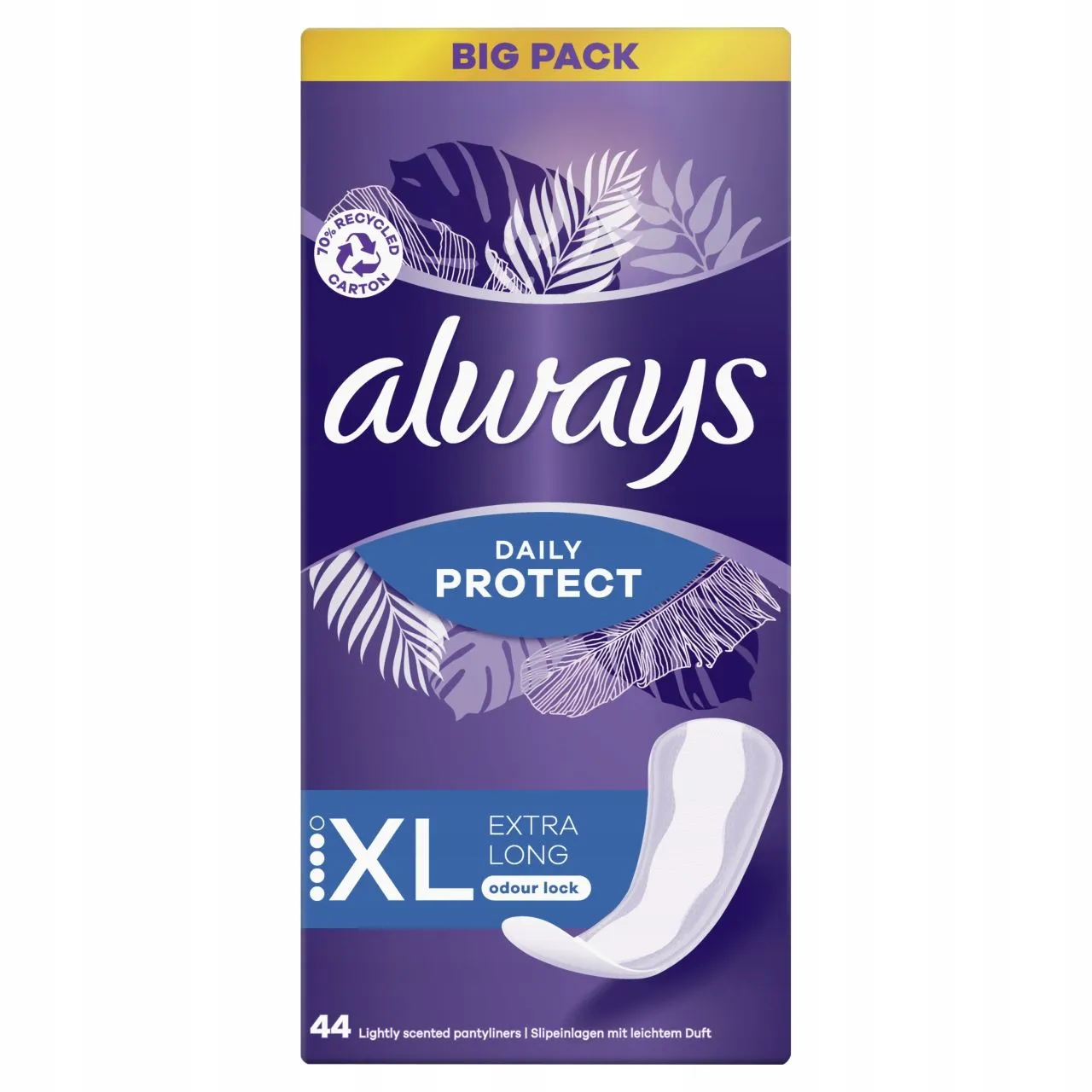 always Long Plus Extra Protect 44 pantyliners